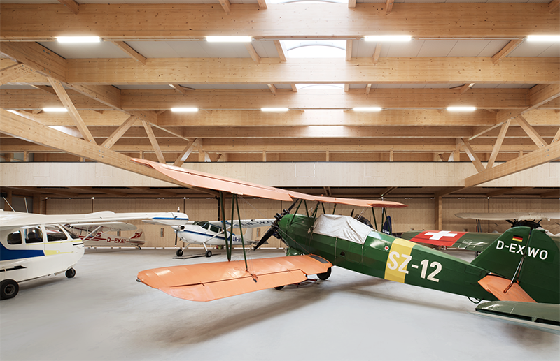 Milling Construct Project 
Bienenfarm aircraft hangar Interior view
